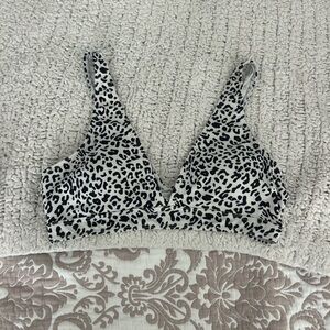 Leopard Print Bikini Top